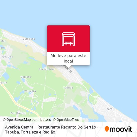 Avenida Central | Restaurante Recanto Do Sertão - Tabuba mapa