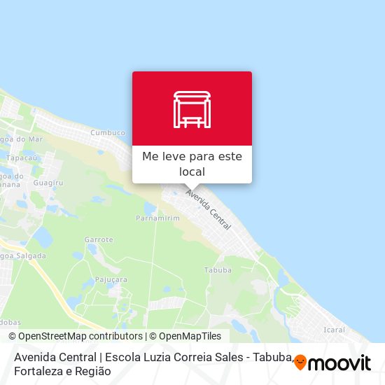 Avenida Central | Escola Luzia Correia Sales - Tabuba mapa