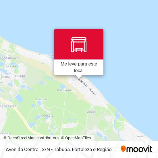 Avenida Central, S/N - Tabuba mapa