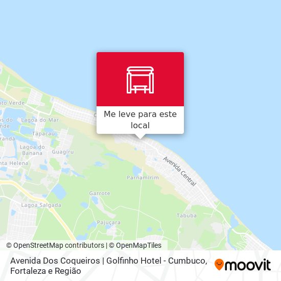 Avenida Dos Coqueiros | Golfinho Hotel - Cumbuco mapa