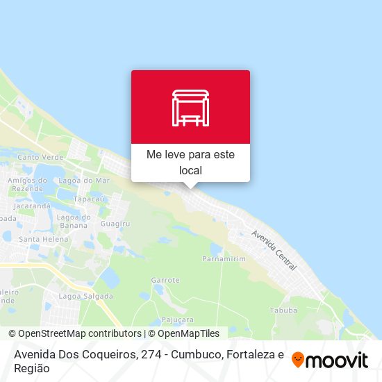 Avenida Dos Coqueiros, 274 - Cumbuco mapa