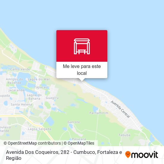Avenida Dos Coqueiros, 282 - Cumbuco mapa