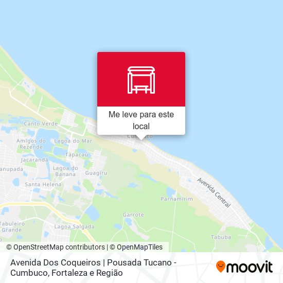 Avenida Dos Coqueiros | Pousada Tucano - Cumbuco mapa