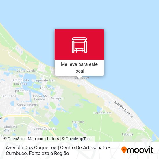 Avenida Dos Coqueiros | Centro De Artesanato - Cumbuco mapa