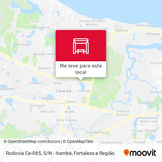 Rodovia Ce-085, S/N - Itambé mapa
