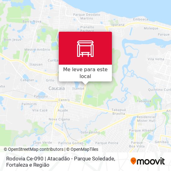 Rodovia Ce-090 | Atacadão - Parque Soledade mapa