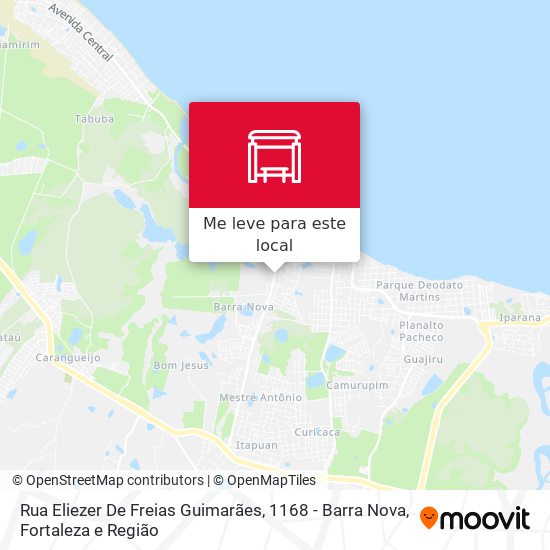 Rua Eliezer De Freias Guimarães, 1168 - Barra Nova mapa
