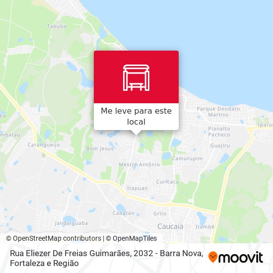Rua Eliezer De Freias Guimarães, 2032 - Barra Nova mapa