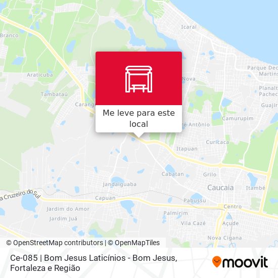 Ce-085 | Bom Jesus Laticínios - Bom Jesus mapa