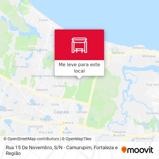 Rua 15 De Novembro, S / N - Camurupim mapa