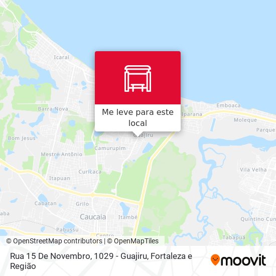 Rua 15 De Novembro, 1029 - Guajiru mapa