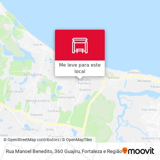 Rua Manoel Benedito, 360  Guajiru mapa