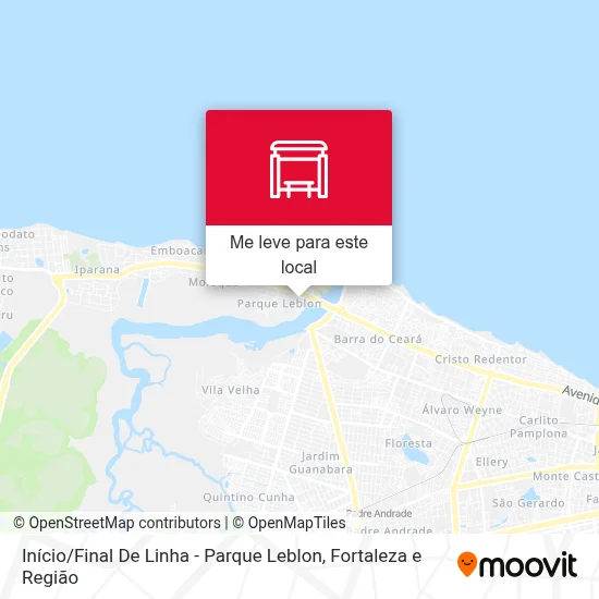 Início / Final De Linha - Parque Leblon mapa