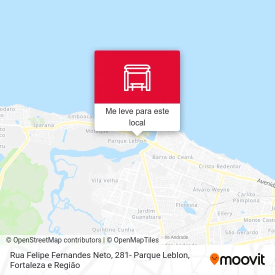 Rua Felipe Fernandes Neto, 281- Parque Leblon mapa