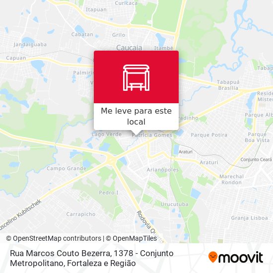 Rua Marcos Couto Bezerra, 1378 - Conjunto Metropolitano mapa