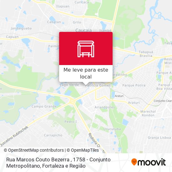 Rua Marcos Couto Bezerra , 1758  - Conjunto Metropolitano mapa