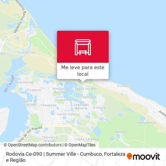 Rodovia Ce-090 | Summer Ville - Cumbuco mapa