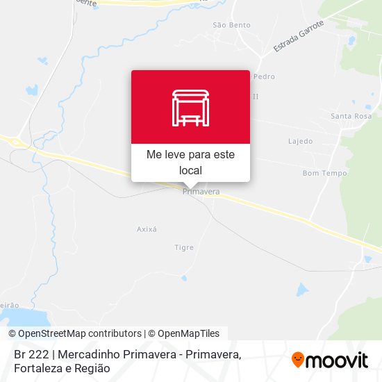 Br 222 | Mercadinho Primavera - Primavera mapa