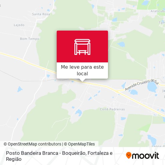 Posto Bandeira Branca - Boqueirão mapa