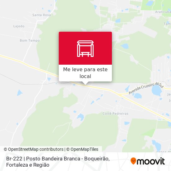 Br-222 | Posto Bandeira Branca - Boqueirão mapa