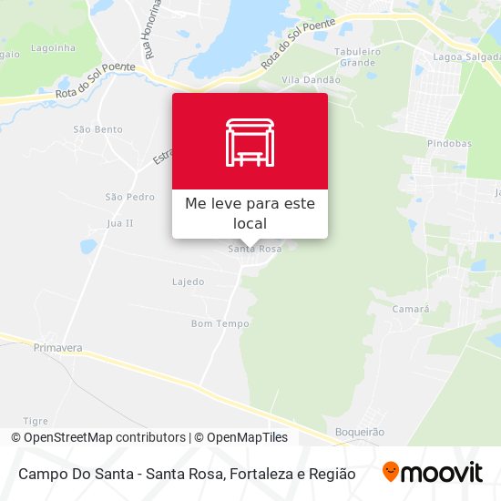 Campo Do Santa - Santa Rosa mapa