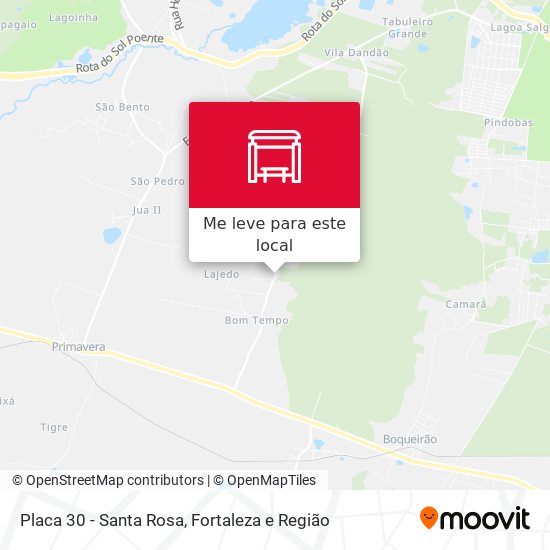 Placa 30 - Santa Rosa mapa