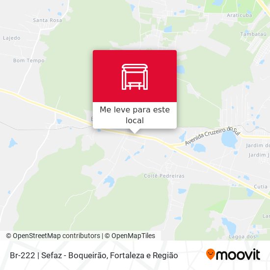 Br-222 | Sefaz - Boqueirão mapa