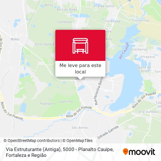 Via Estruturante (Antiga), 5000 - Planalto Cauípe mapa