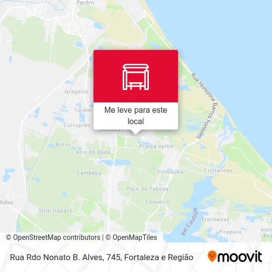 Rua Rdo Nonato B. Alves, 745 mapa