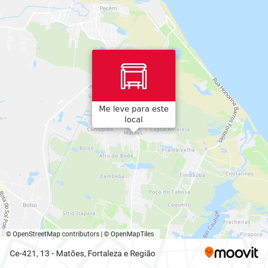 Ce-421, 13 - Matões mapa
