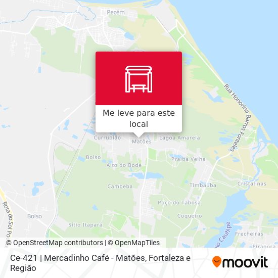 Ce-421 | Mercadinho Café - Matões mapa