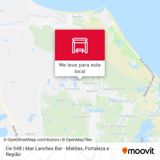 Ce-348 | Mar Lanches Bar - Matões mapa