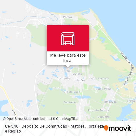 Ce-348 | Depósito De Construção - Matões mapa