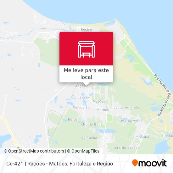 Ce-421 | Rações - Matões mapa
