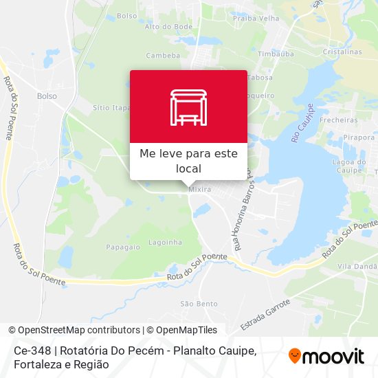 Ce-348 | Rotatória Do Pecém - Planalto Cauipe mapa