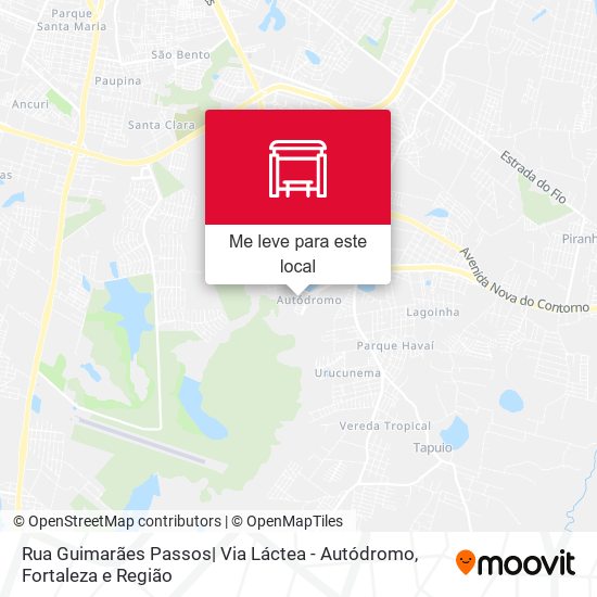 Rua Guimarães Passos| Via Láctea - Autódromo mapa