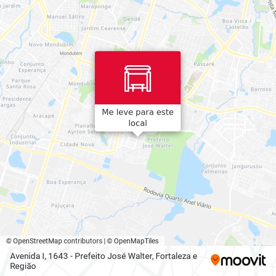 Avenida I, 1643 - Prefeito José Walter mapa