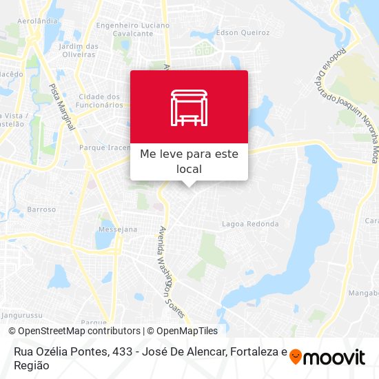 Rua Ozélia Pontes, 433 - José De Alencar mapa