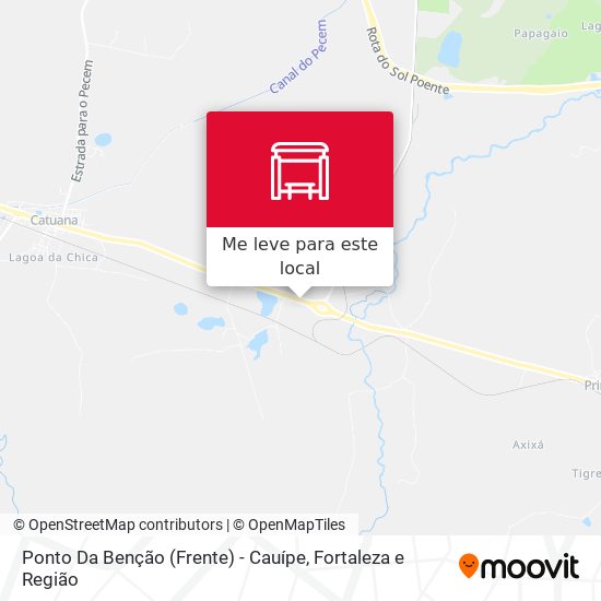 Ponto Da Benção (Frente) - Cauípe mapa
