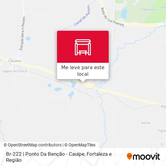 Br-222 | Ponto Da Benção - Cauípe mapa