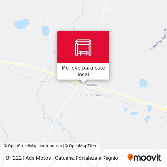 Br-222 | Ads Motos - Catuana mapa