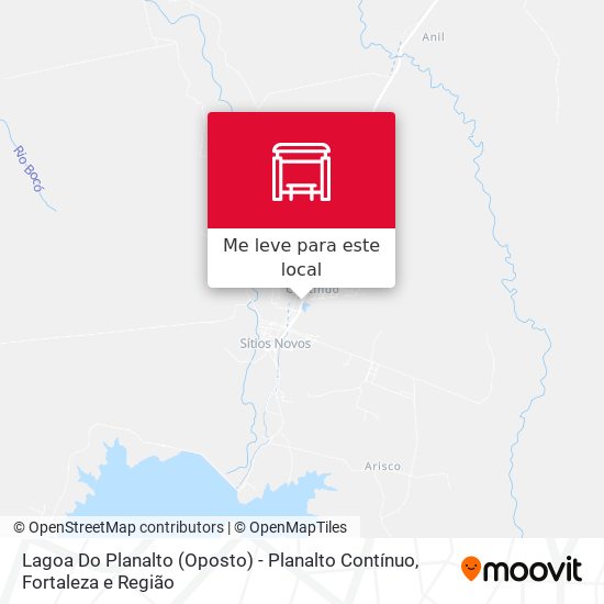 Lagoa Do Planalto (Oposto) - Planalto Contínuo mapa