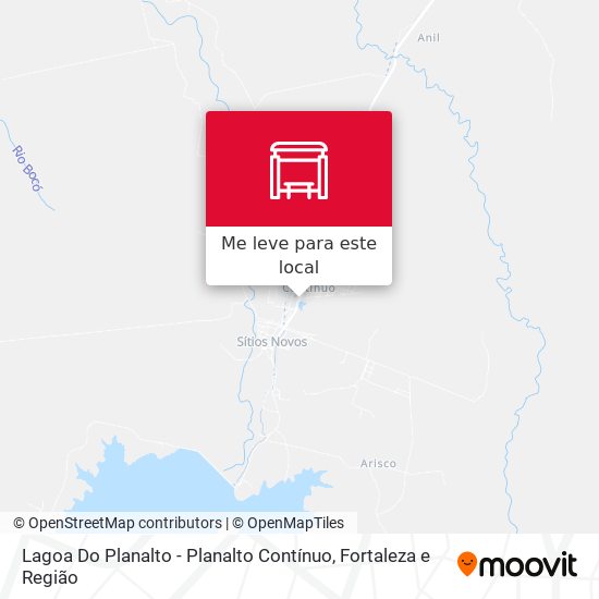 Lagoa Do Planalto - Planalto Contínuo mapa