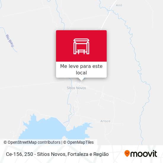 Ce-156, 250 - Sítios Novos mapa
