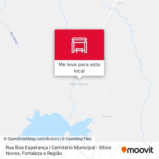 Rua Boa Esperança | Cemitério Municipal - Sítios Novos mapa