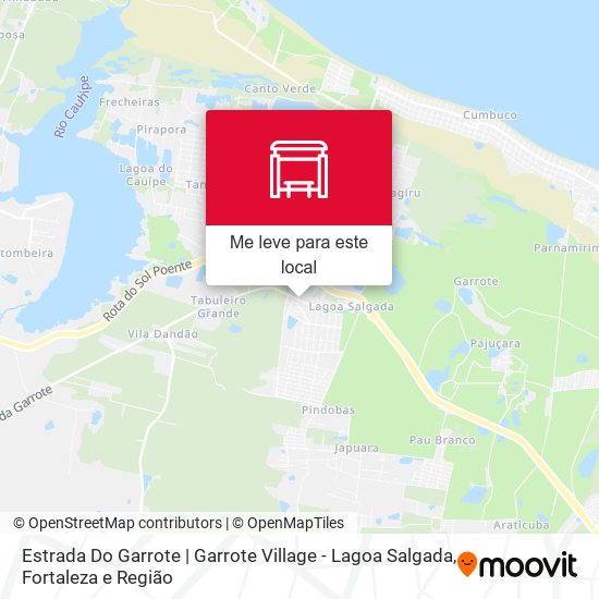 Estrada Do Garrote | Garrote Village - Lagoa Salgada mapa