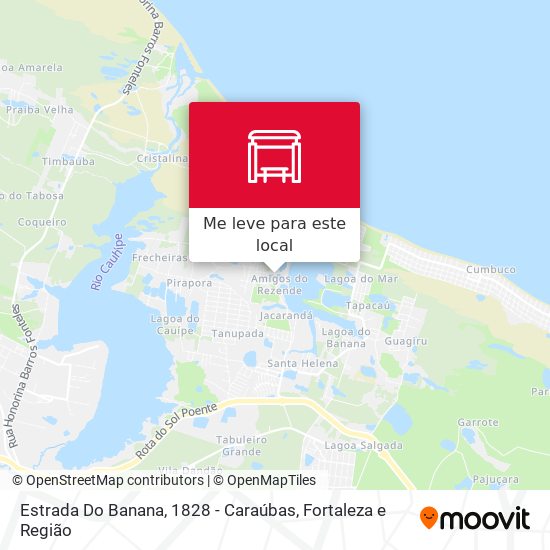 Estrada Do Banana, 1828 - Caraúbas mapa