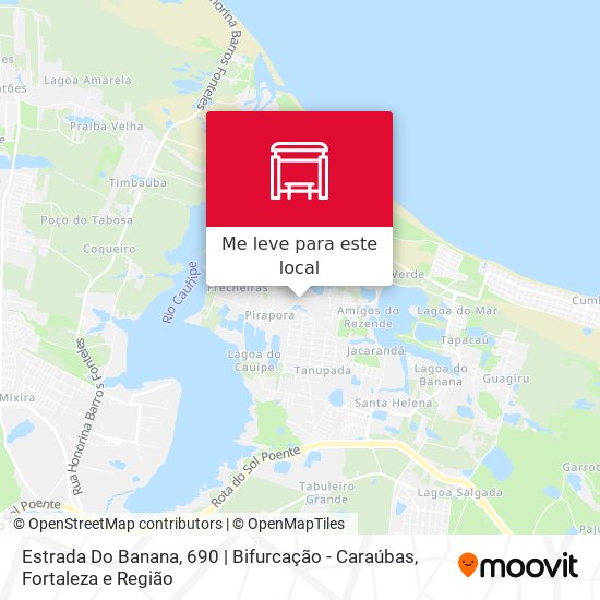 Estrada Do Banana, 690 | Bifurcação - Caraúbas mapa