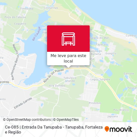 Ce-085 | Entrada Da Tanupaba - Tanupaba mapa