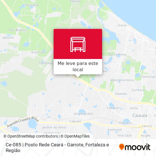 Ce-085 | Posto Rede Ceará - Garrote mapa